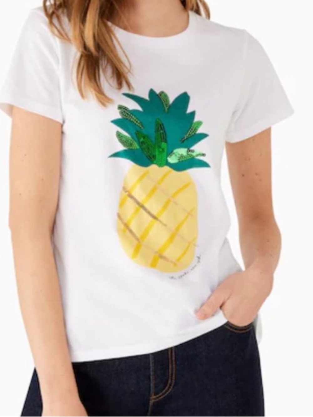 Kate Spade Pineapple T-Shirt- NEW
